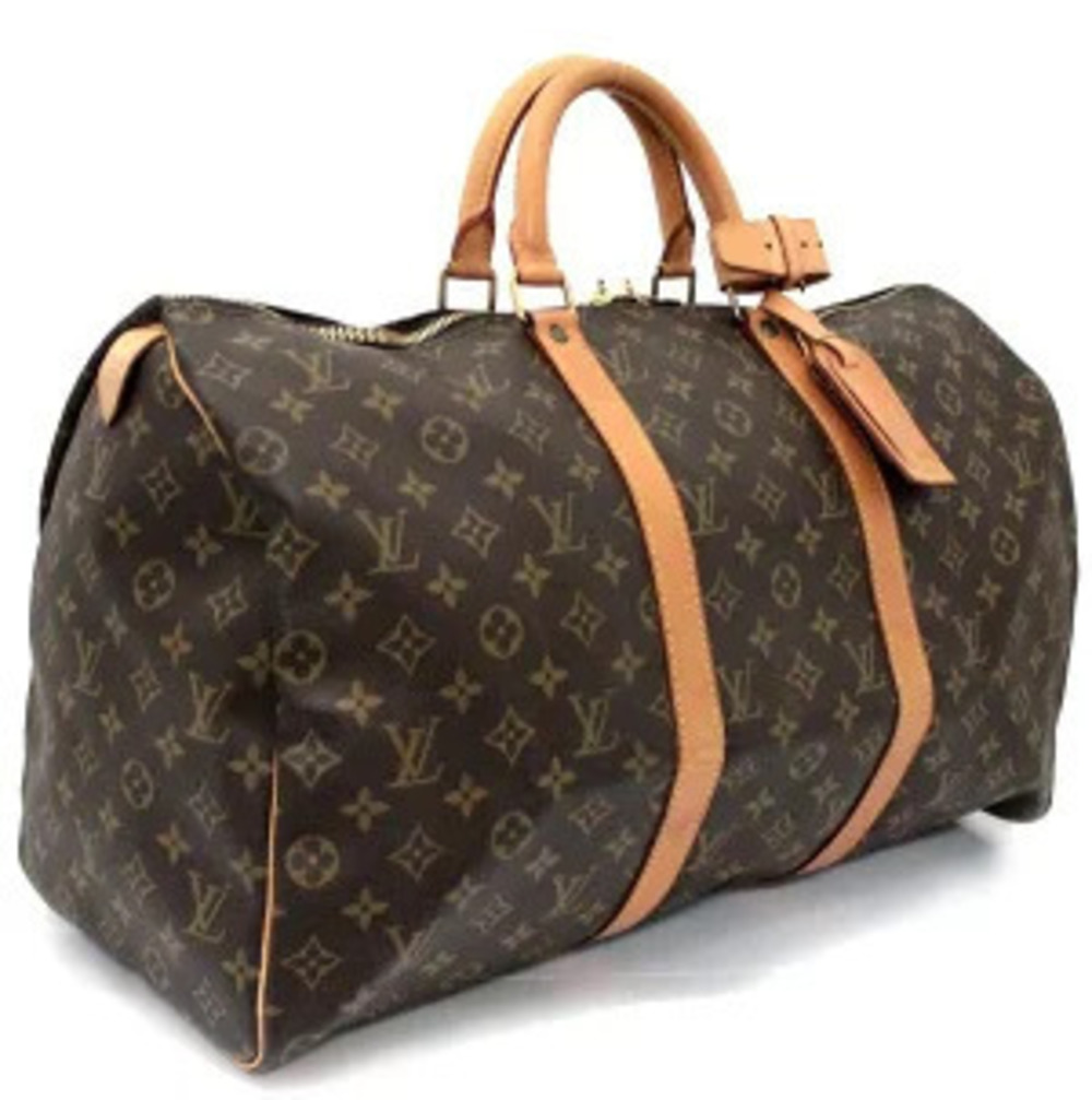 Louis Vuitton Keepall Handbag Boston Bag Monogram